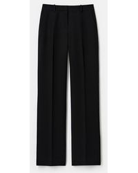 Lafayette 148 New York - Wool Silk Crepe High Rise Tuxedo Stripe Pant - Lyst