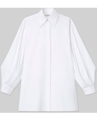 Lafayette 148 New York - Organic Cotton Poplin Tie Back Oversized Shirt - Lyst