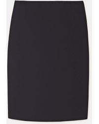 Lafayette 148 New York Plus-size Finesse Crepe Modern Slim Skirt - Black
