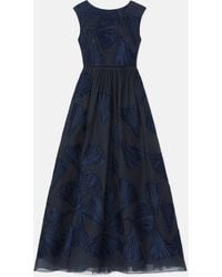 Lafayette 148 New York - Leafed Pages Cotton-silk Fil Coupé Gown - Lyst