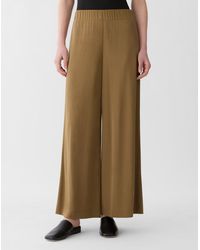 Lafayette 148 New York - Jersey Wide Leg Ankle Pants - Lyst