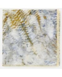 Lafayette 148 New York - Eco Fern Print Cotton-silk Scarf - Lyst