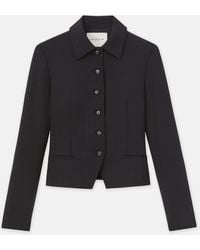 Lafayette 148 New York - Lafayette 148 Ny Petite Responsible Wool Double Face Tailored Cropped Jacket - Lyst
