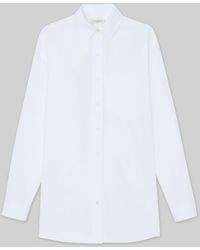Lafayette 148 New York - Organic Cotton Poplin Oversized Shirt - Lyst