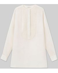 Lafayette 148 New York - Sustainable Gemma Cloth Voile Pintuck Popover Blouse - Lyst