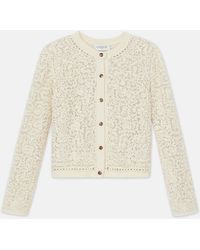 Lafayette 148 New York - Soutache Embroidered Cotton Cardigan - Lyst