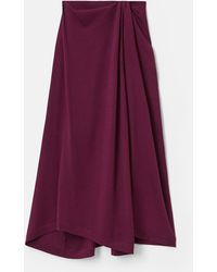 Lafayette 148 New York - Cotton Silk Knit A Line Midi Skirt - Lyst