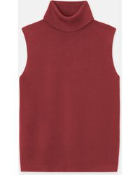 Lafayette 148 New York - Lafayette 148 Ny Plus-Size Responsible Matte Crepe Sleeveless Turtleneck - Lyst