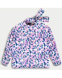 La Fetiche - Irene Oversized Lightweight Printed Cotton Voile - Lyst