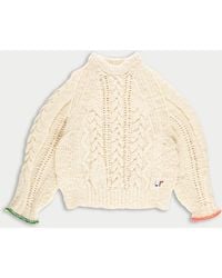 La Fetiche - Marianne Hand Knitted Cable Sweater - Lyst