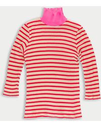 La Fetiche - Jacqueline Striped Ribbed Top - Lyst