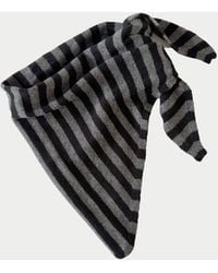 La Fetiche - Liva X Striped Triangle Scarf - Lyst