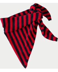 La Fetiche - Liva X Striped Triangle Scarf - Lyst