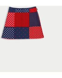 La Fetiche - Lison Quilted Patchwork Mini Skirt - Lyst