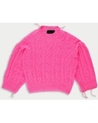 La Fetiche - Aurora Cable Sweater - Lyst