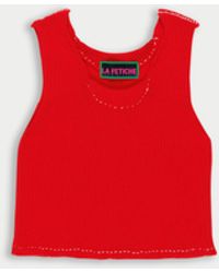 La Fetiche - Axel Vest Top - Lyst