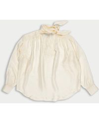 La Fetiche - Nusch Neck Tie Blouse - Lyst