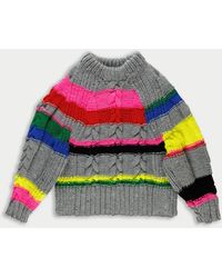 La Fetiche - Hand Knitted Striped Sweater - Lyst