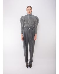 La Fetiche - Winona Hand Knitted Cable Sweater - Lyst
