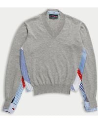 La Fetiche - Robbie Menswear V-Neck Sweater - Lyst