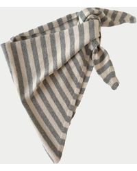 La Fetiche - Liva X Striped Triangle Scarf - Lyst