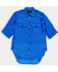 La Fetiche - Alice Silk Utility Shirt - Lyst