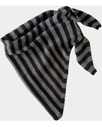 La Fetiche - Liva X Striped Triangle Scarf - Lyst