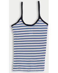 La Fetiche - Jade Striped Fine Weight Ribbed Cami Top - Lyst