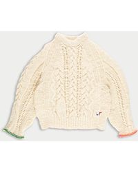 La Fetiche - Marianne Hand Knitted Cable Sweater - Lyst