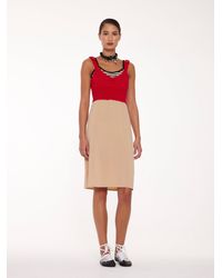 La Fetiche - Eleni Slip Dress With Knitted Bralette - Lyst