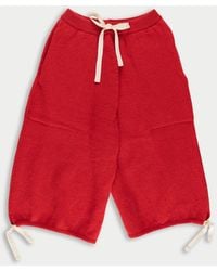 La Fetiche - Alistair Oversized Knitted Skate Shorts - Lyst