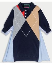 La Fetiche - Jisoo Argyle Polo Dress - Lyst