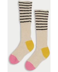 La Fetiche - Lyle Handknitted Striped Socks - Lyst