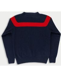 La Fetiche - Ossie Traditional Seam Free Sweater With Placed Graphic Yoke Design - Lyst