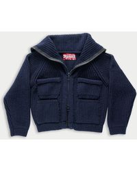 La Fetiche - Caxi Chunky Rib Knitted Jacket - Lyst