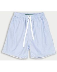 La Fetiche - Al Traditional Striped Cotton Elasticated Waist Short - Lyst