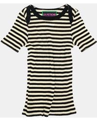 La Fetiche - Jaja Striped Short Sleeve Top - Lyst