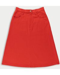 La Fetiche - Poppy Mid Length A-Line Skirt - Lyst