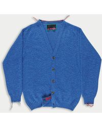 La Fetiche - Beaton Brushed V-Neck Cardigan - Lyst