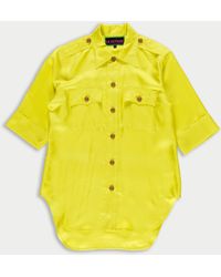 La Fetiche - Alice Silk Utility Shirt - Lyst