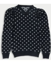 La Fetiche - Hana Reversible V-Neck Sweater - Lyst