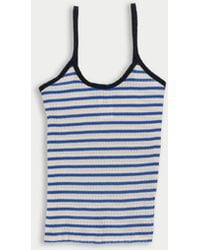 La Fetiche - Jade Striped Fine Weight Ribbed Cami Top - Lyst