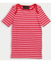 La Fetiche - Jaja Striped Short Sleeve Top - Lyst