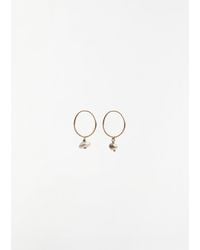 Anaconda - Natural Pearls Zoe Yellow Gold Earrings - Lyst