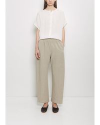 Apuntob - Linen Wide Pull On Pant - Lyst