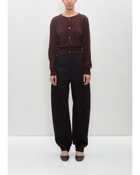 Lemaire - Cotton Five Pocket Twisted Pants - Lyst