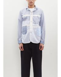 Junya Watanabe - Cotton Stripe X Check Shirt - Lyst