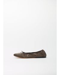 The Row - Awar Ballerina Flat — Brown - Lyst