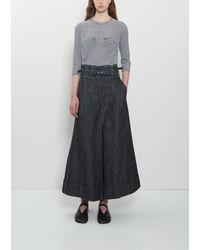 Junya Watanabe - High Waisted Pleated Wide Denim Jeans - Lyst