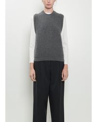 Margaret Howell - English Rib Pullover Merino Wool Vest - Lyst